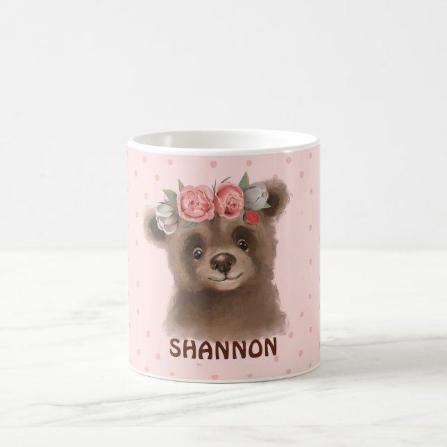 Taza De Café Woodland Bear Coffee Mug (Centro)