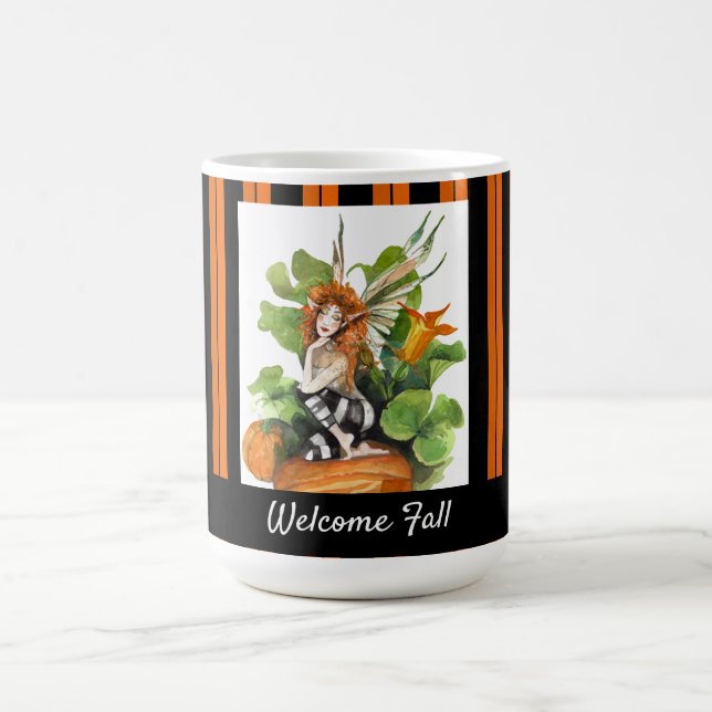 Taza De Café Woodland Fall Harvest Elf (Centro)