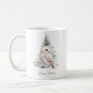 Taza De Café Woodland Owl Holiday