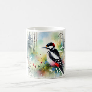 Taza De Café Woodpecker 241024AREF126 - Watercolor