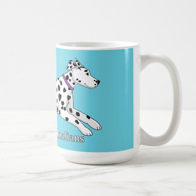 Taza De Café Woodwynd Dalmatians black & liver (Derecha)