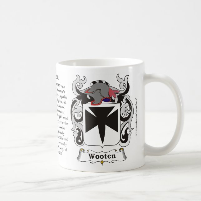 Taza De Café Wooten, el origen, el significado y el escudo en a (Derecha)