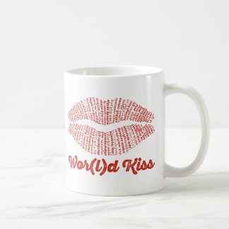 Taza De Café Wor(l)d Kiss Mug