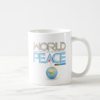 Taza De Café WORD® DIARIO "paz de mundo"