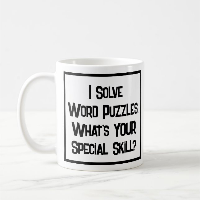 Taza De Café Word Rompe Habilidades Especiales. Coffee Mug (Izquierda)