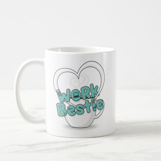 Taza De Café Work Bestie Mug (Izquierda)