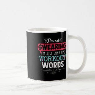 Taza De Café Workout Words Divertido Chiste Divertido Gimnasio