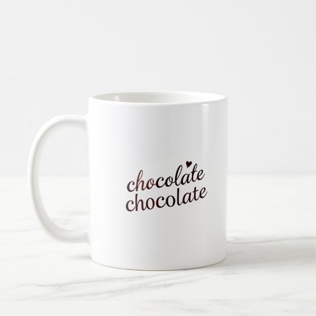 Taza De Café World Chocolate Day Celebration – Sweet Double Cho (Izquierda)