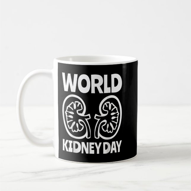 Taza De Café World Kidney Day Public Awareness (Izquierda)