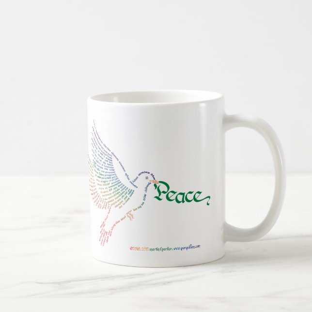 Taza De Café World Peace Dove Mug (Derecha)