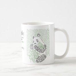 Taza De Café World Word Bamboo Panda Mug