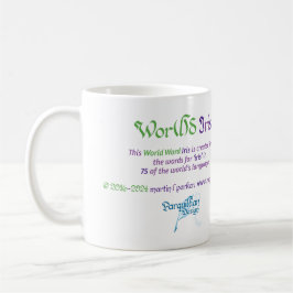 Taza De Café World Word Iris Mug