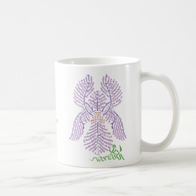 Taza De Café World Word Iris Mug (Derecha)
