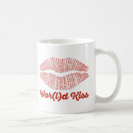 Taza De Café World Word Kiss Mug