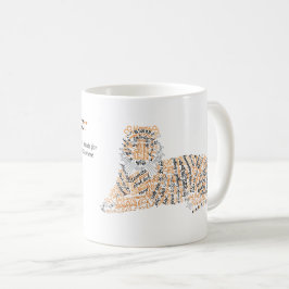 Taza De Café World Word Tiger Mug