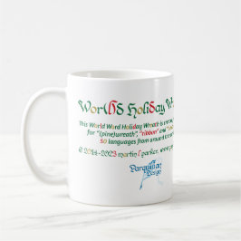 Taza De Café World Word Wreath Mug