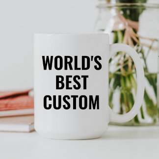 Taza De Café World's Best Boss Custom Mug Template office gifts