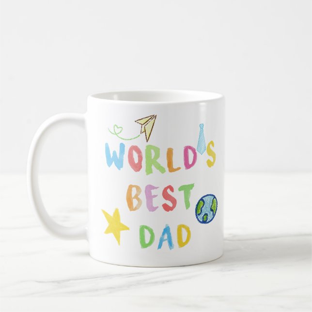 Taza De Café World's Best Dad Mug (Izquierda)