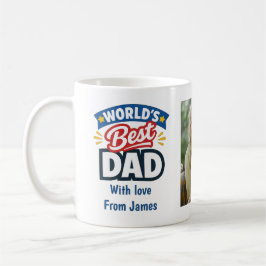 Taza De Café World's Best Dad Name and Photos