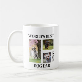 Taza De Café World's Best Dog Dad Custom Name Gift
