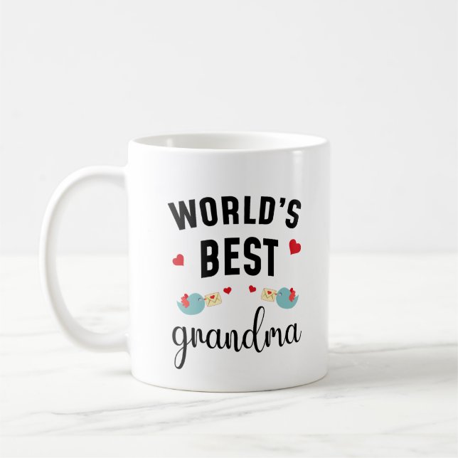 Taza De Café World's Best Grandma Cute Gift for Grandma (Izquierda)