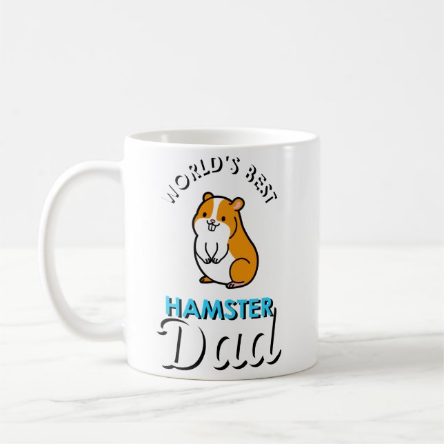 Taza De Café World's Best Hamster Dad (Izquierda)