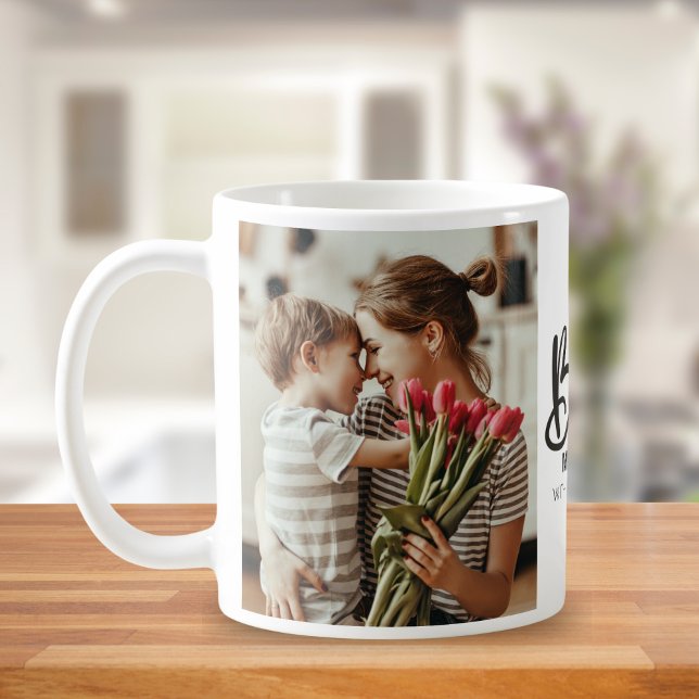 Taza De Café Worlds Best Mommy Photo with White Writing (Subido por el creador)
