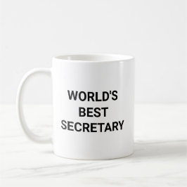Taza De Café Worlds Best Secretary Funny Career Coworker Gift