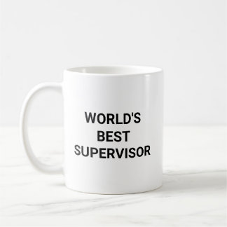 Taza De Café Worlds Best Supervisor Funny Career Coworker Gift
