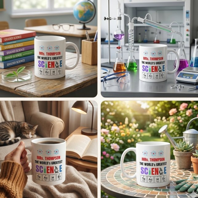 Taza De Café World's Greatest Science Teacher Personalized (World's Greatest Science Teacher Personalized Coffee Mug)