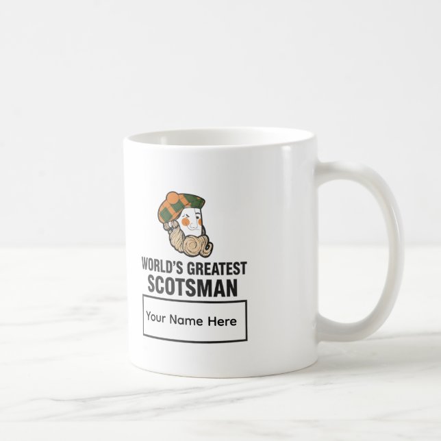 Taza De Café World's Greatest Scotsman Personalized Mug (Derecha)
