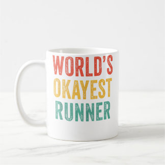 Taza De Café World'S Okayest Runner Funny Running