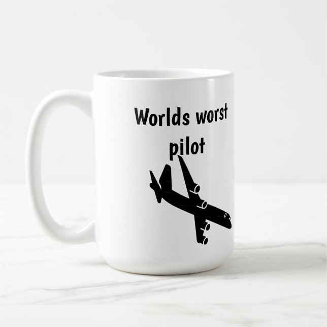 Taza De Café Worlds worst pilot coffee mug (Izquierda)