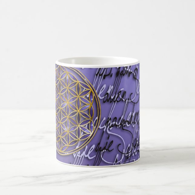 Taza De Café Worte Der Blume Des Lebens (Centro)