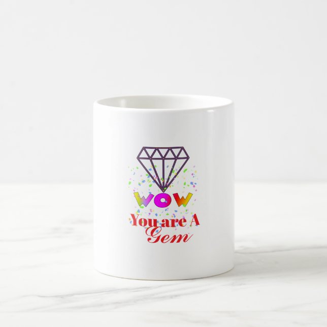 Taza De Café WOW! Eres una joya (Centro)