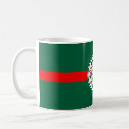 Taza De Café Wreat de navidad verde rojo