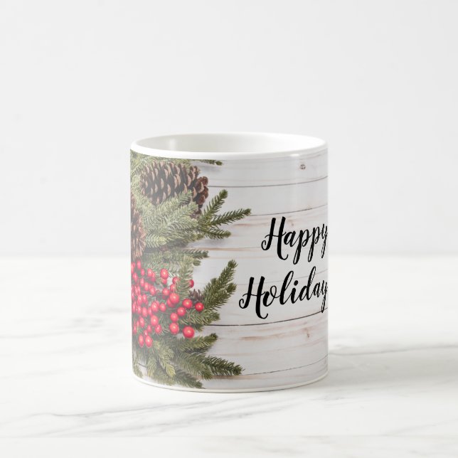 Taza De Café Wreath and Holly Holiday Collection (Centro)
