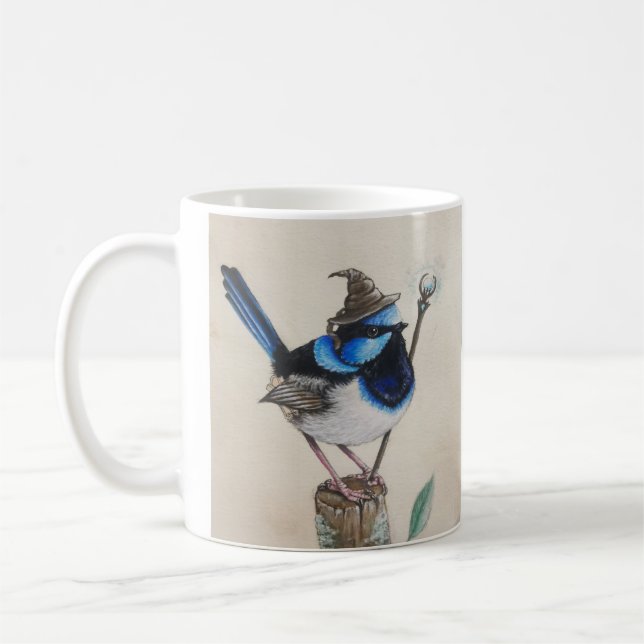 Taza De Café Wren Wren and Fantasy Robin - ave Mug (Izquierda)