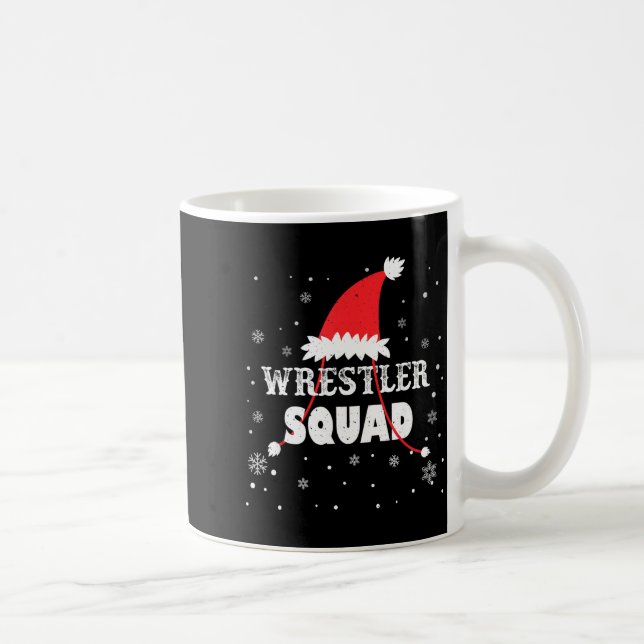 Taza De Café Wrestler Squad Christmas Wrestling Matching Xmas  (Derecha)