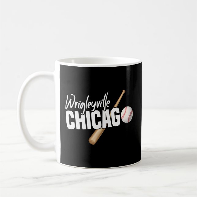 Taza De Café Wrigleyville Chicago Baseball American (Izquierda)