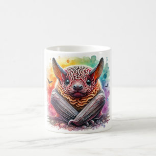 Taza De Café Wrinklefaced Bat 200724AREF121 - Watercolor
