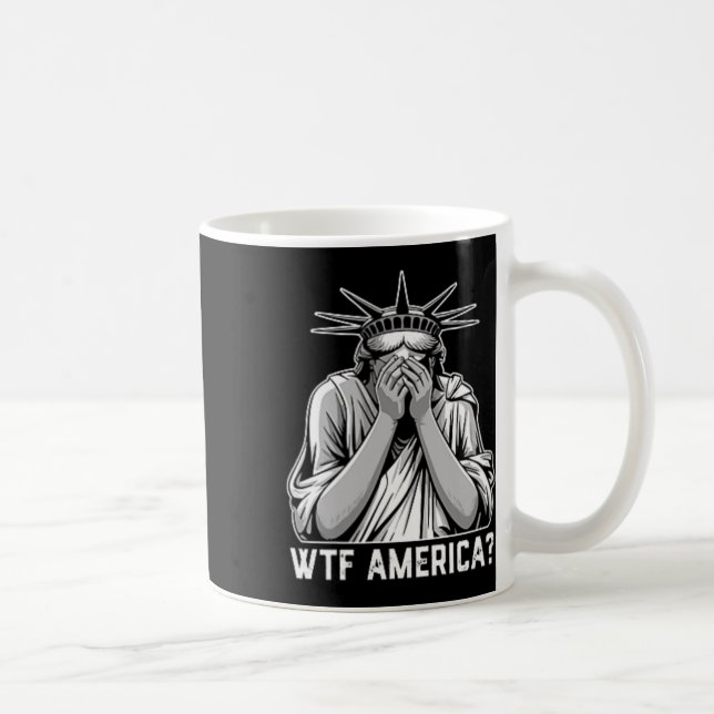 Taza De Café Wtf America Trump  (Derecha)