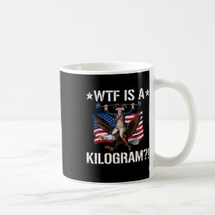Taza De Café Wtf Es Un Aguila Patriótica Funny Del 4 De Julio E
