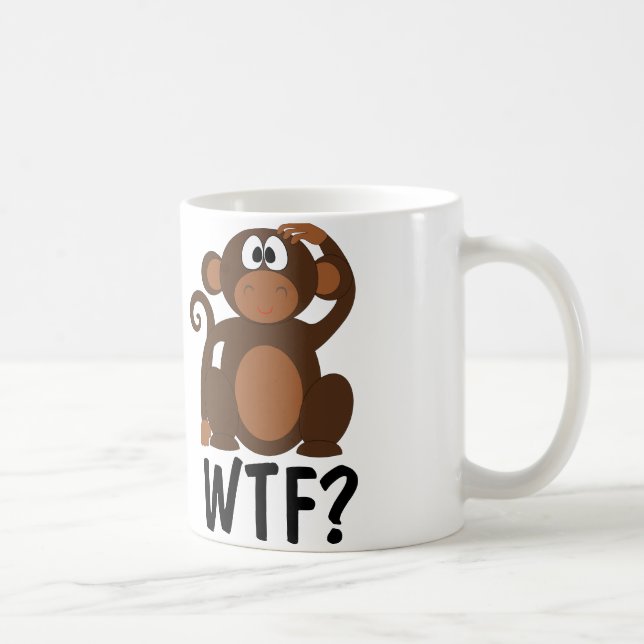 Taza De Café WTF, Funny Coffee Mugs (Derecha)