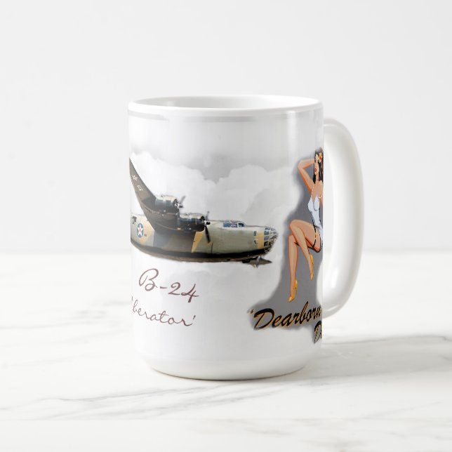 Taza De Café WW2 - Arte de la nariz B-24 (Anverso derecho)