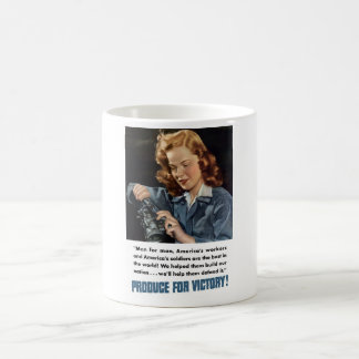 Taza De Café WW2 -- ¡Producción para la victoria!