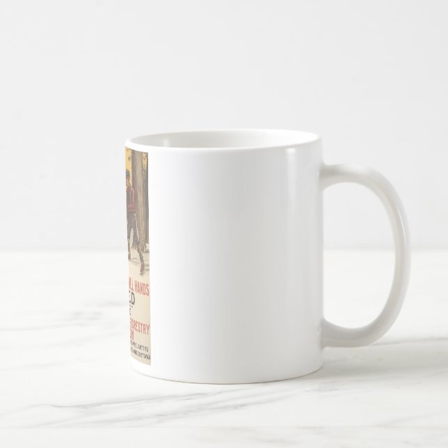 Taza De Café WW I ~ 224º Batallón Forestal Canadiense 1915 (Derecha)