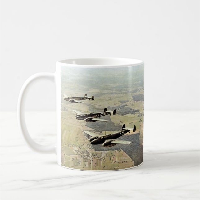 Taza De Café WWII tres Messerschmitt ME-110 (Izquierda)