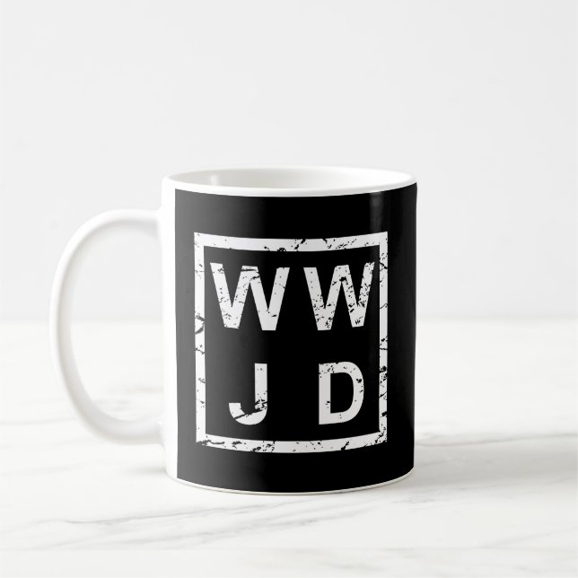 Taza De Café Wwjd de estilo (Izquierda)