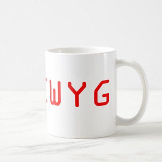 Taza De Café WYSIWYG Lo Que Ves Es Lo Que Obtienes